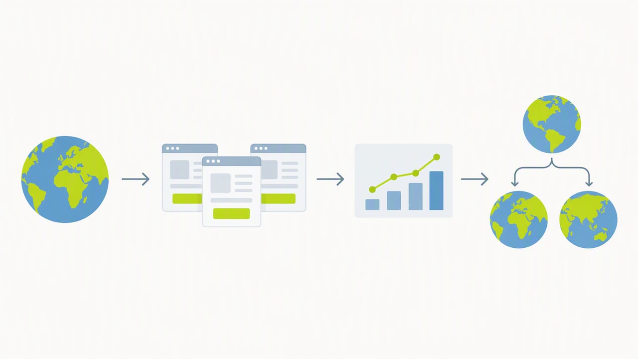 Gefaseerde SEO-lancering voor een nieuwe markt